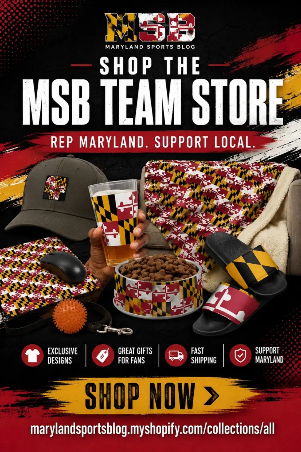 Shop the Maryland Sports Blog Team Store